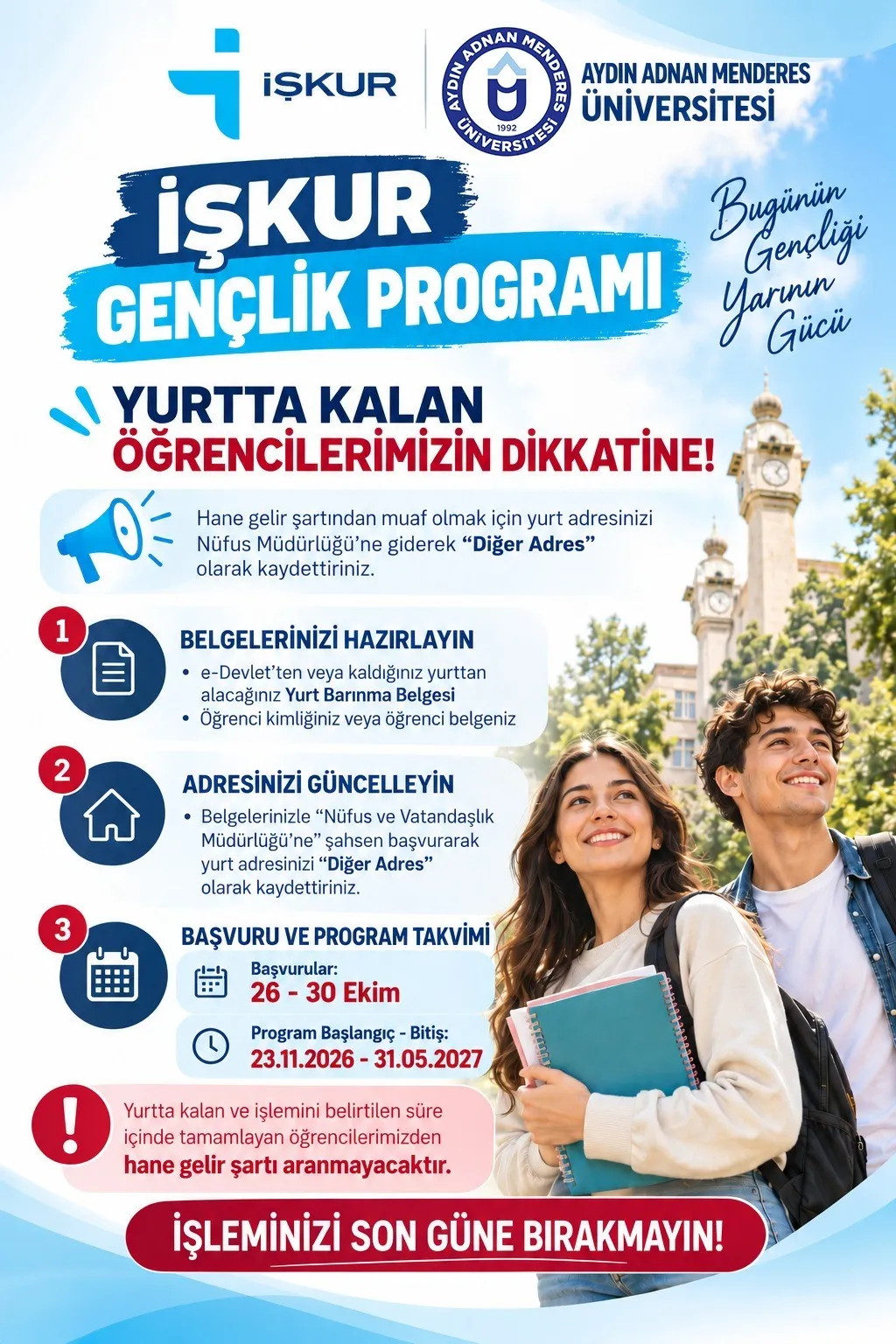 ADÜ’lü 2 bin 505 öğrenciye İŞKUR desteği - 2