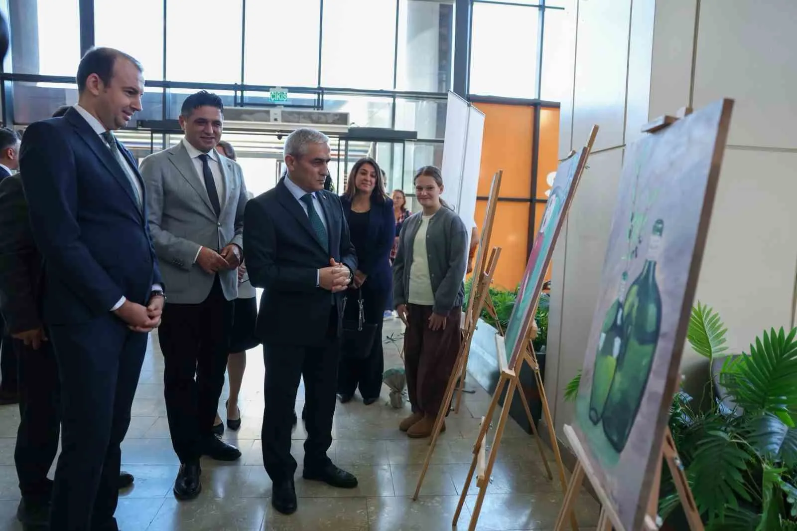 Aliağa’da öğrencilerden "Zeytinin Kalbi" isimli resim sergisi - 5