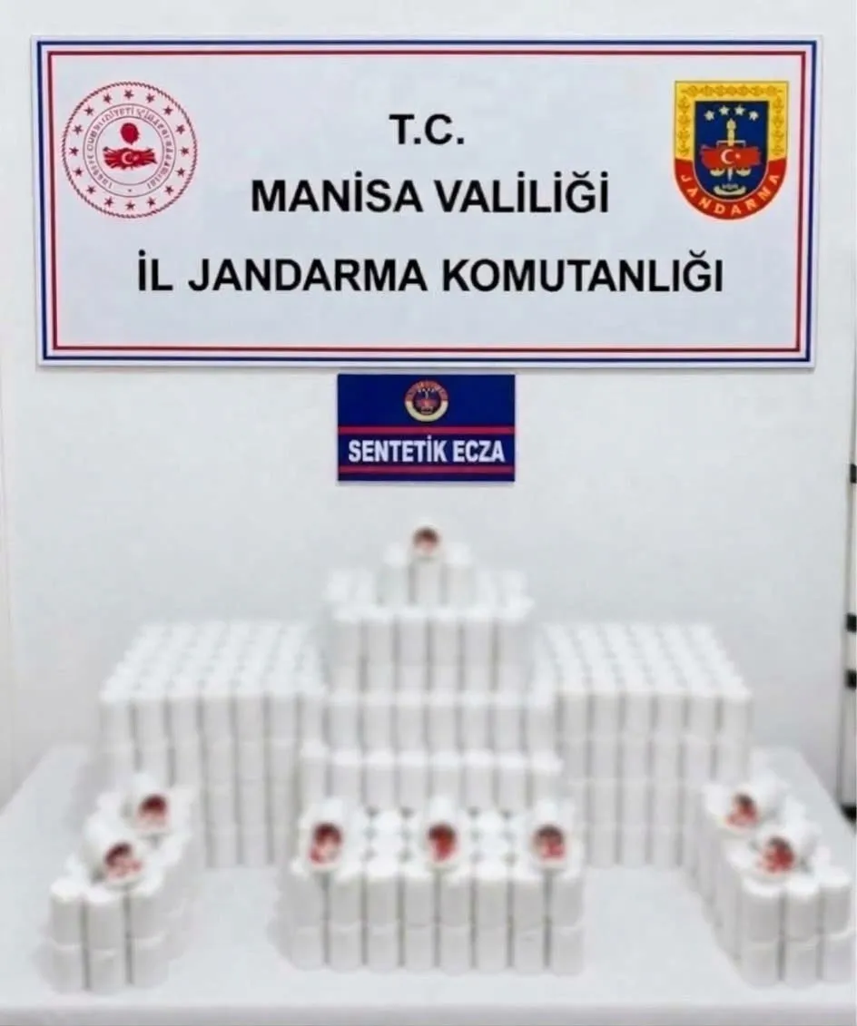 Manisa’da 42 bin 534 sentetik hap ele geçirildi