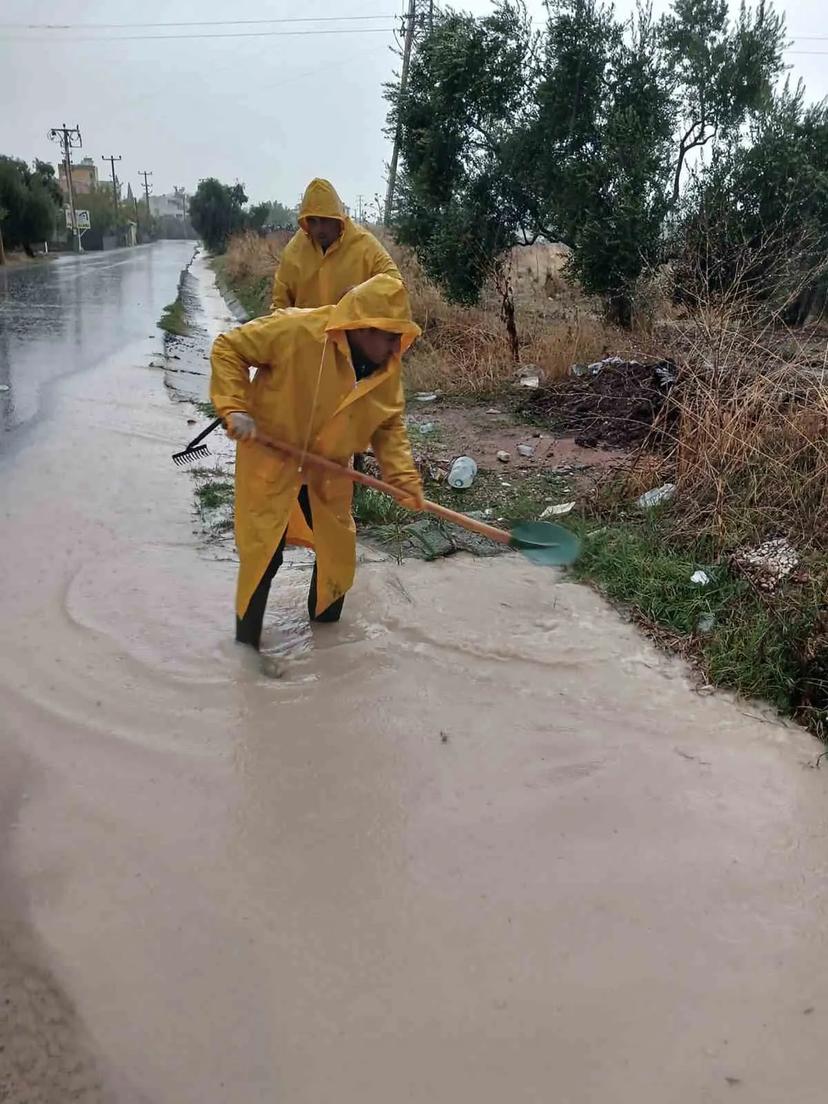 Muğla Büyükşehir ekiplerinden taşkın riski bulunan alanlara müdahale - 5