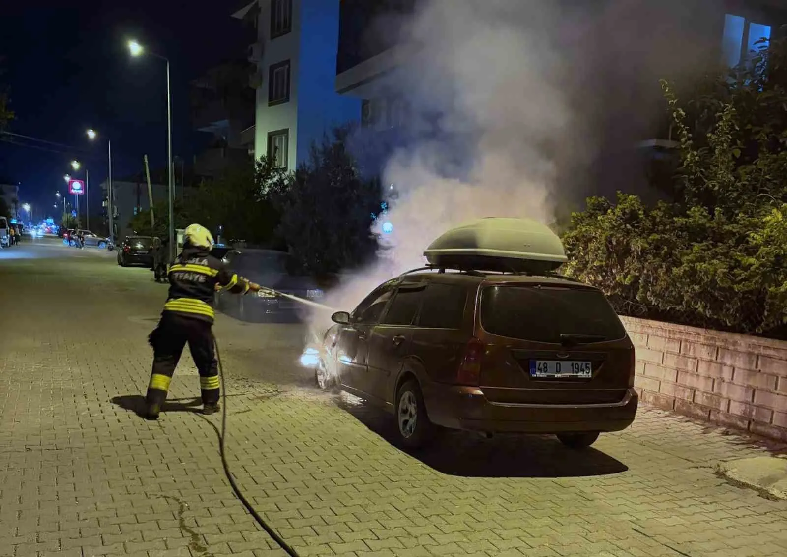 Dalaman’da araç yangını - 2