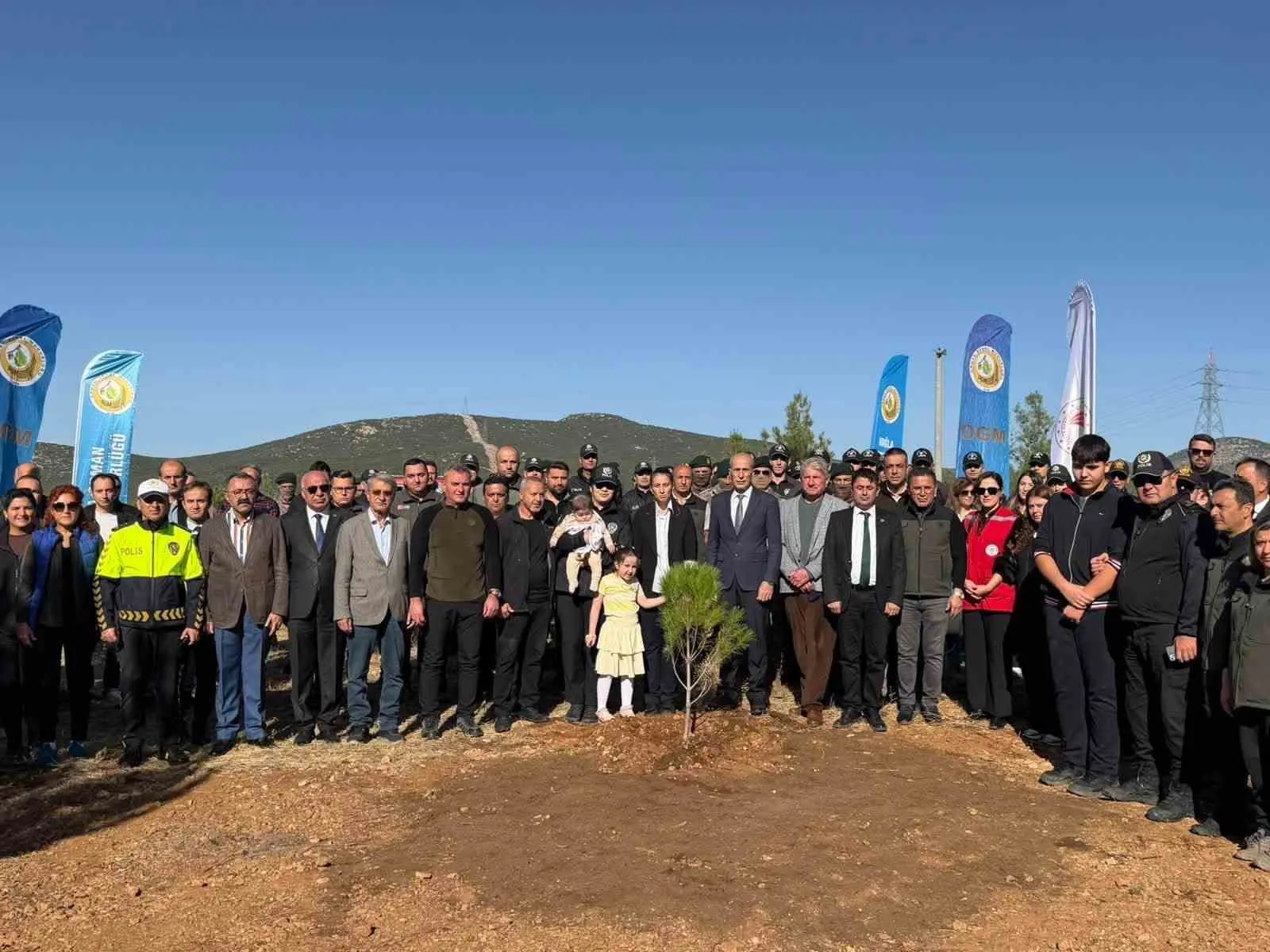 Şehit polis memuru için hatıra ormanı oluşturuldu