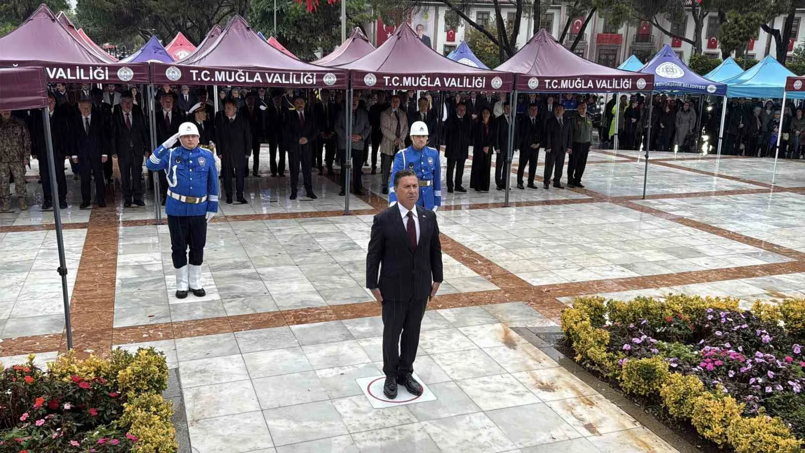 Muğla’da Cumhuriyet Bayramı çelenk sunma töreni düzenlendi - 4