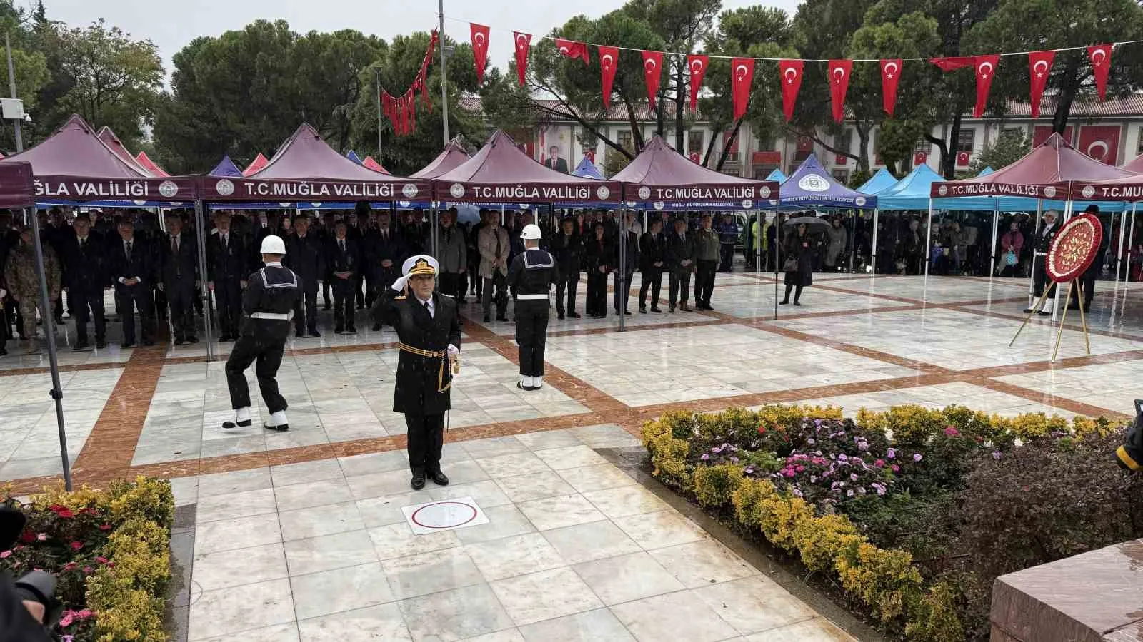 Muğla’da Cumhuriyet Bayramı çelenk sunma töreni düzenlendi - 3
