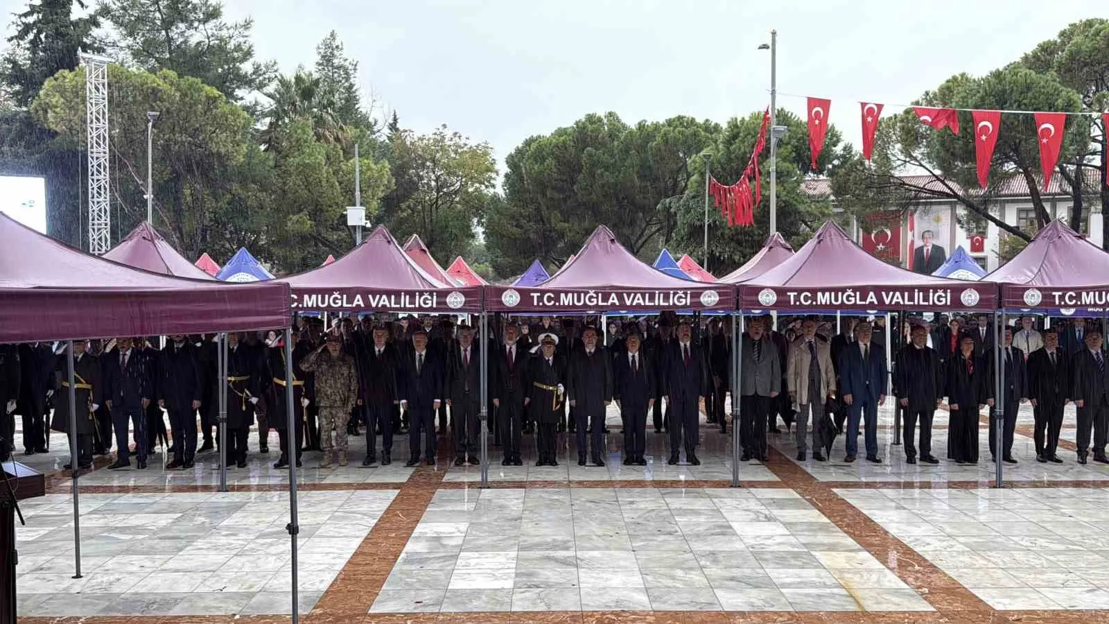 Muğla’da Cumhuriyet Bayramı çelenk sunma töreni düzenlendi - 7