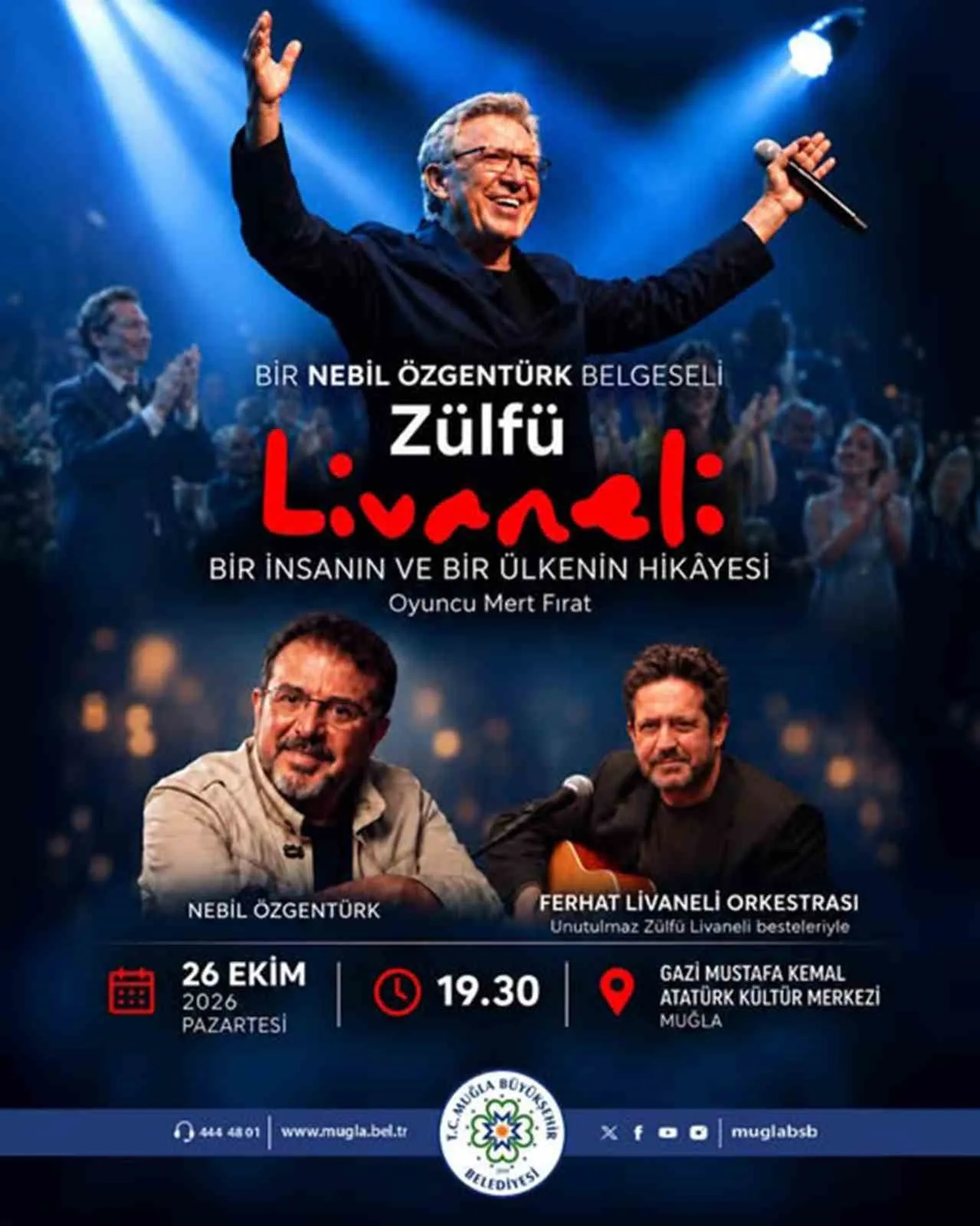 Zülfü Livaneli’nin hikâyesi ve unutulmaz eserleri Muğla’da buluşacak