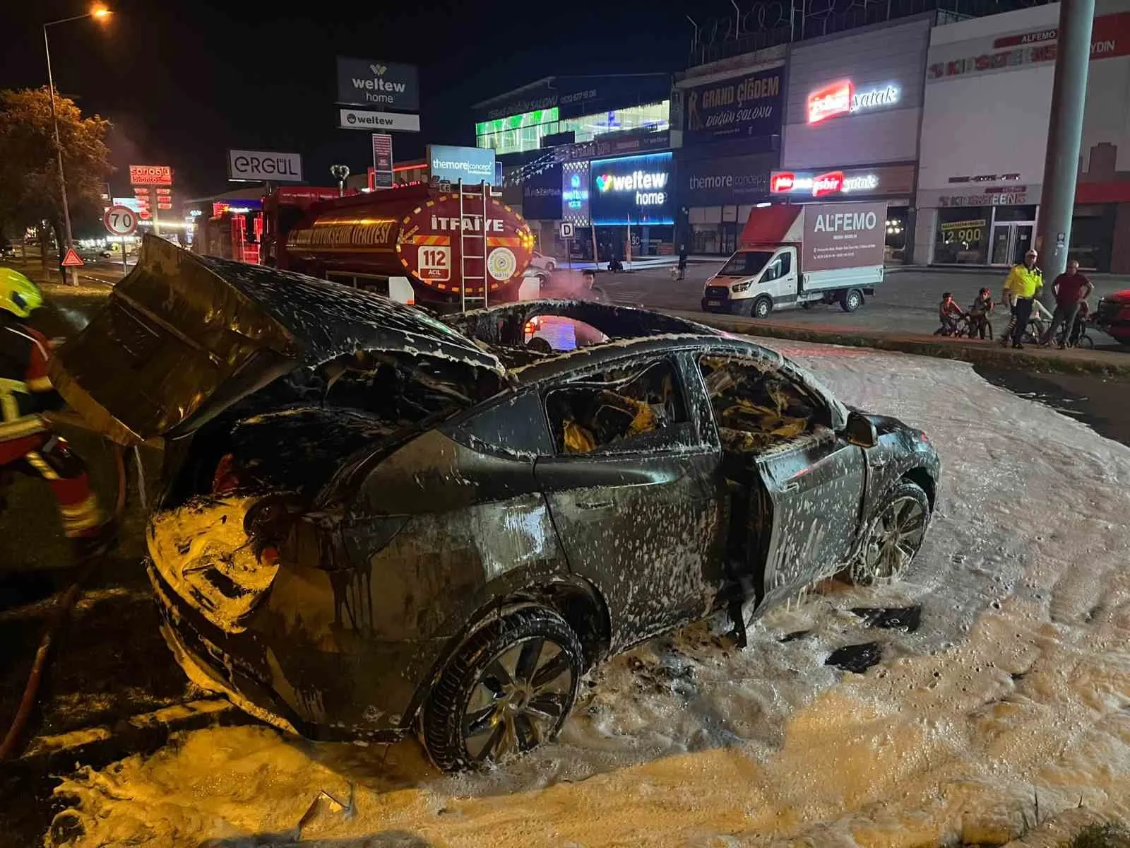 Elektrikli araç yangınlarına karşı Aydın Büyükşehir itfaiyesinden özel donanım - 6