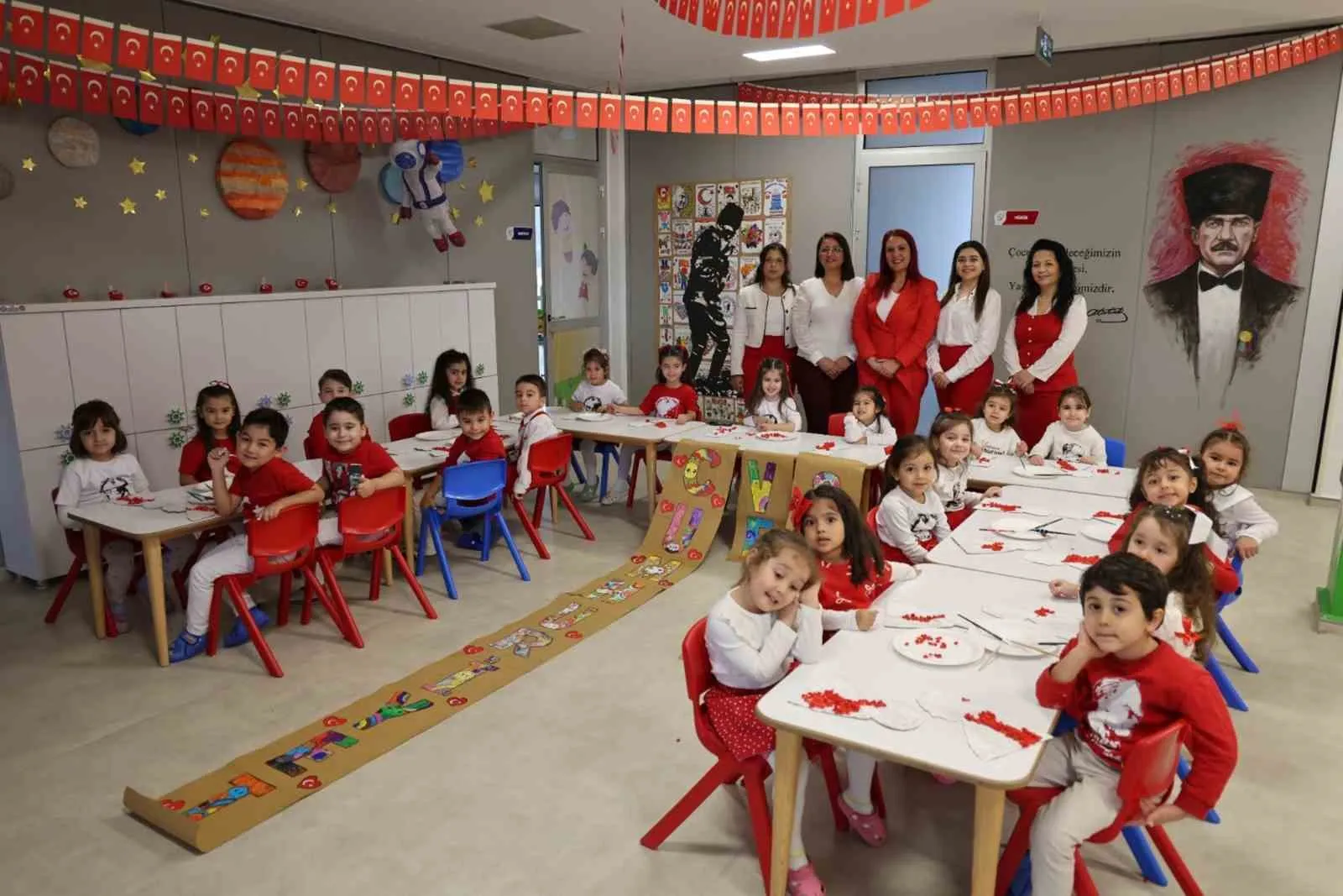 Muğla’da Cumhuriyet, çocukların hayalleriyle renklendi