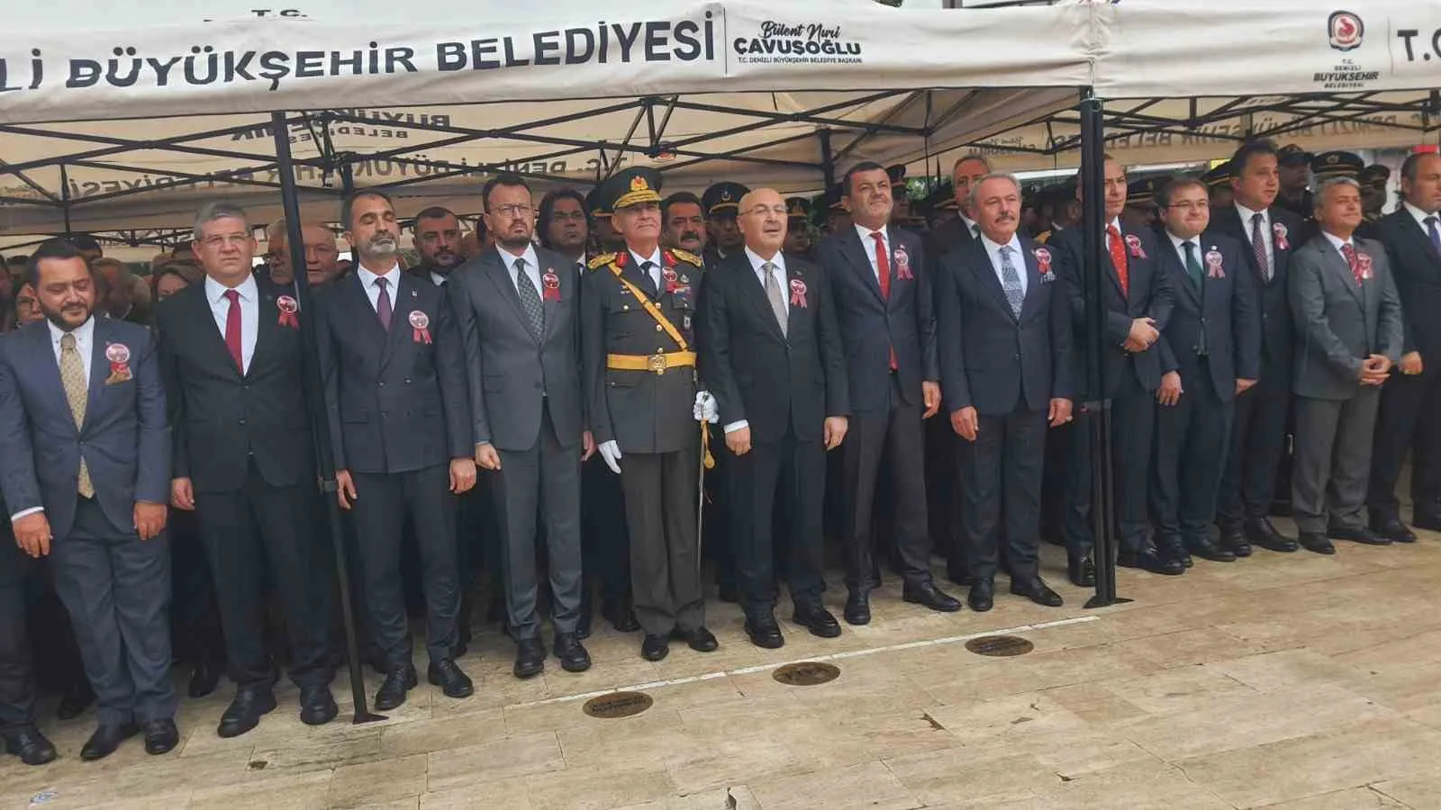 Denizli’de Cumhuriyet Bayramı kutlamaları çelenk töreniyle başladı - 3