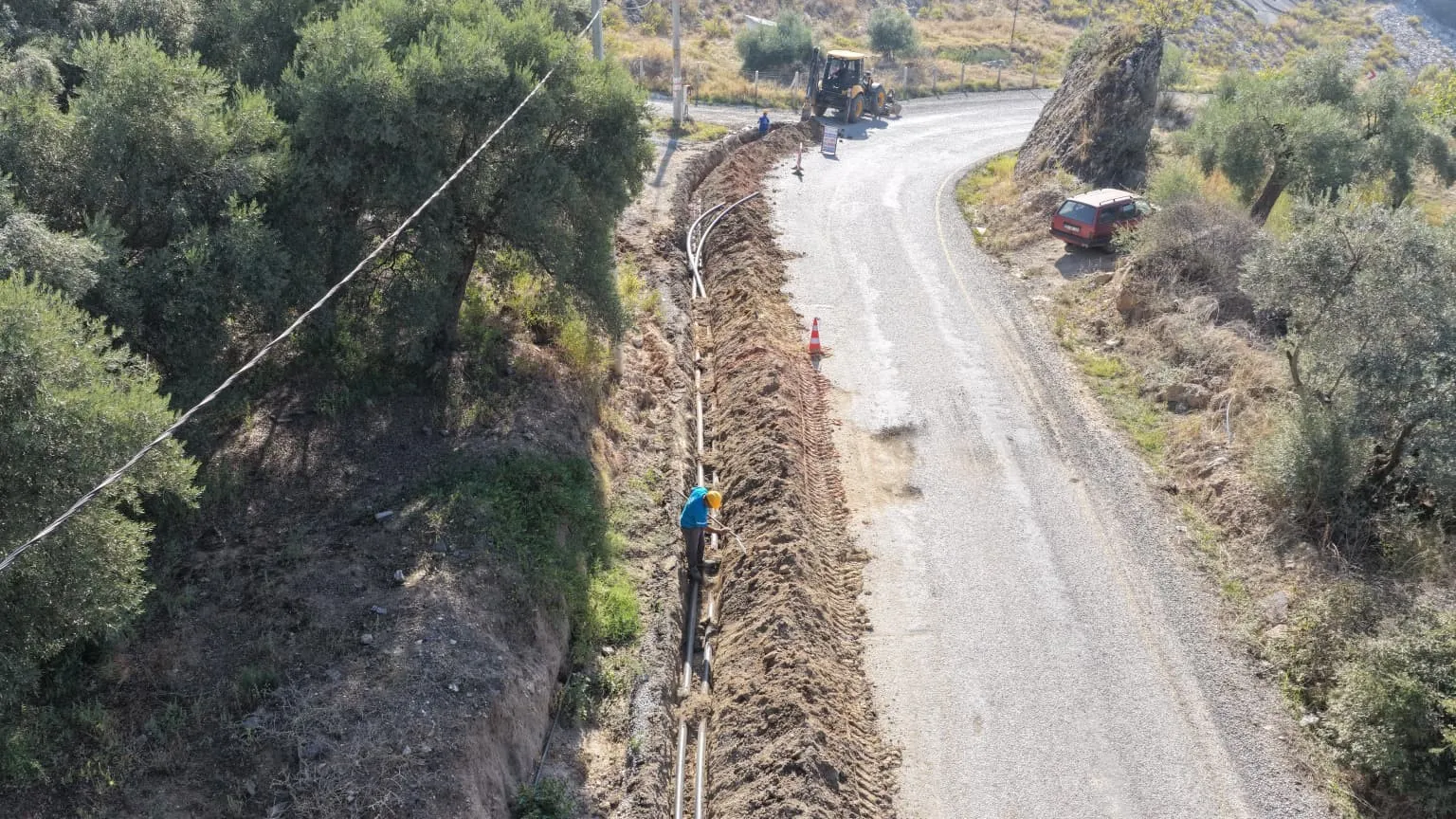 Sultanhisar’da kaynak suyu hatları yenileniyor - 7