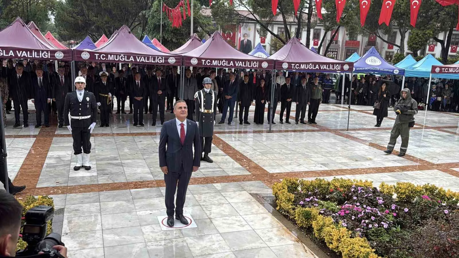 Muğla’da Cumhuriyet Bayramı çelenk sunma töreni düzenlendi - 2