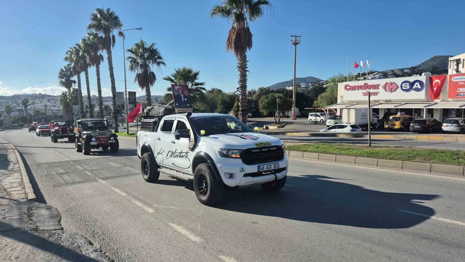 Bodrum’da arazi araçlarıyla bayram kutlaması - 7