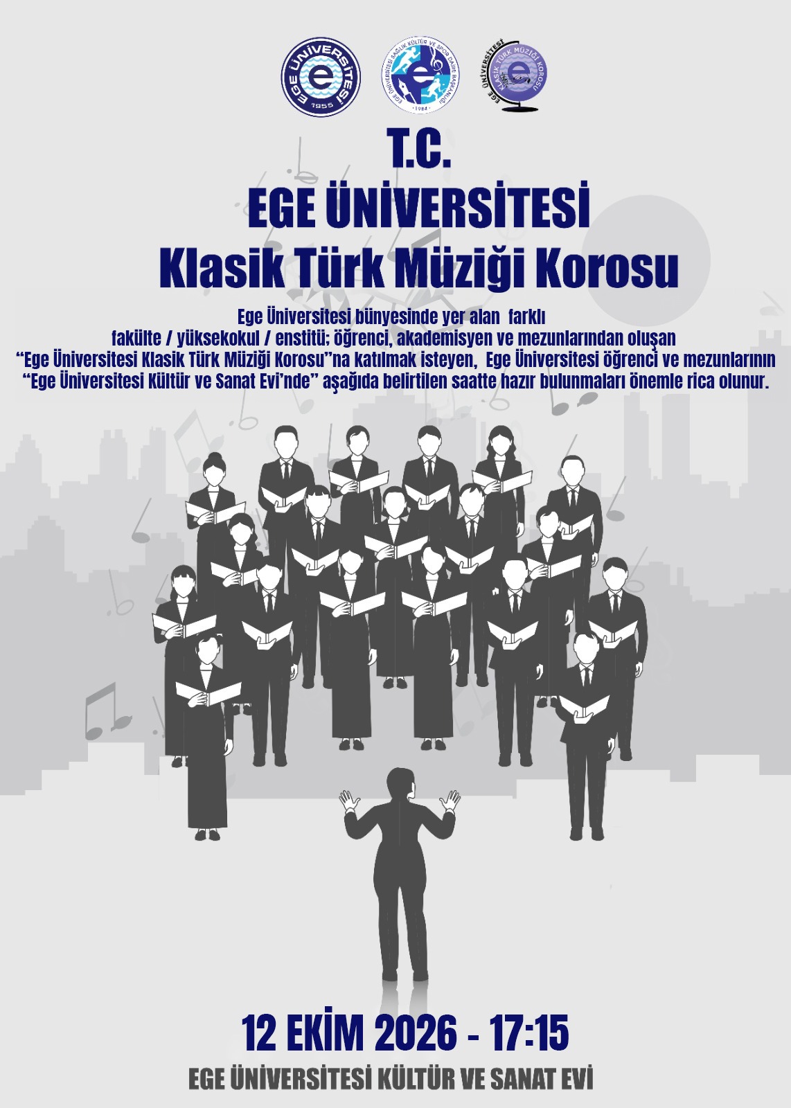 EÜ Klasik Türk Müziği Korosu yeni yeteneklerini arıyor